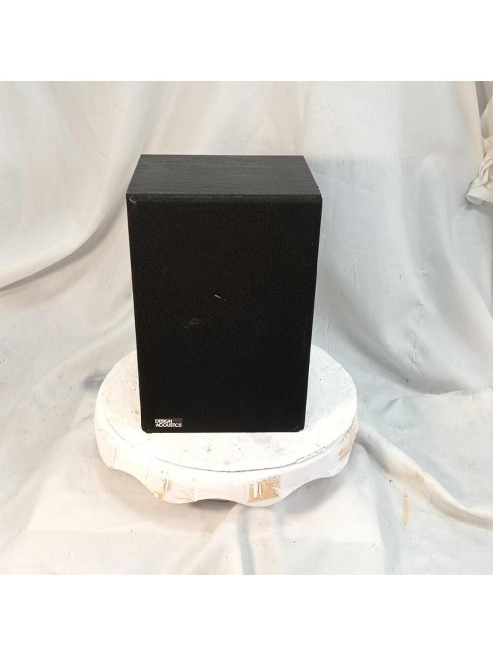 Design Acoustics Vintage Black Bookshelf Speaker SINGLE Wired Home Stereo Tested